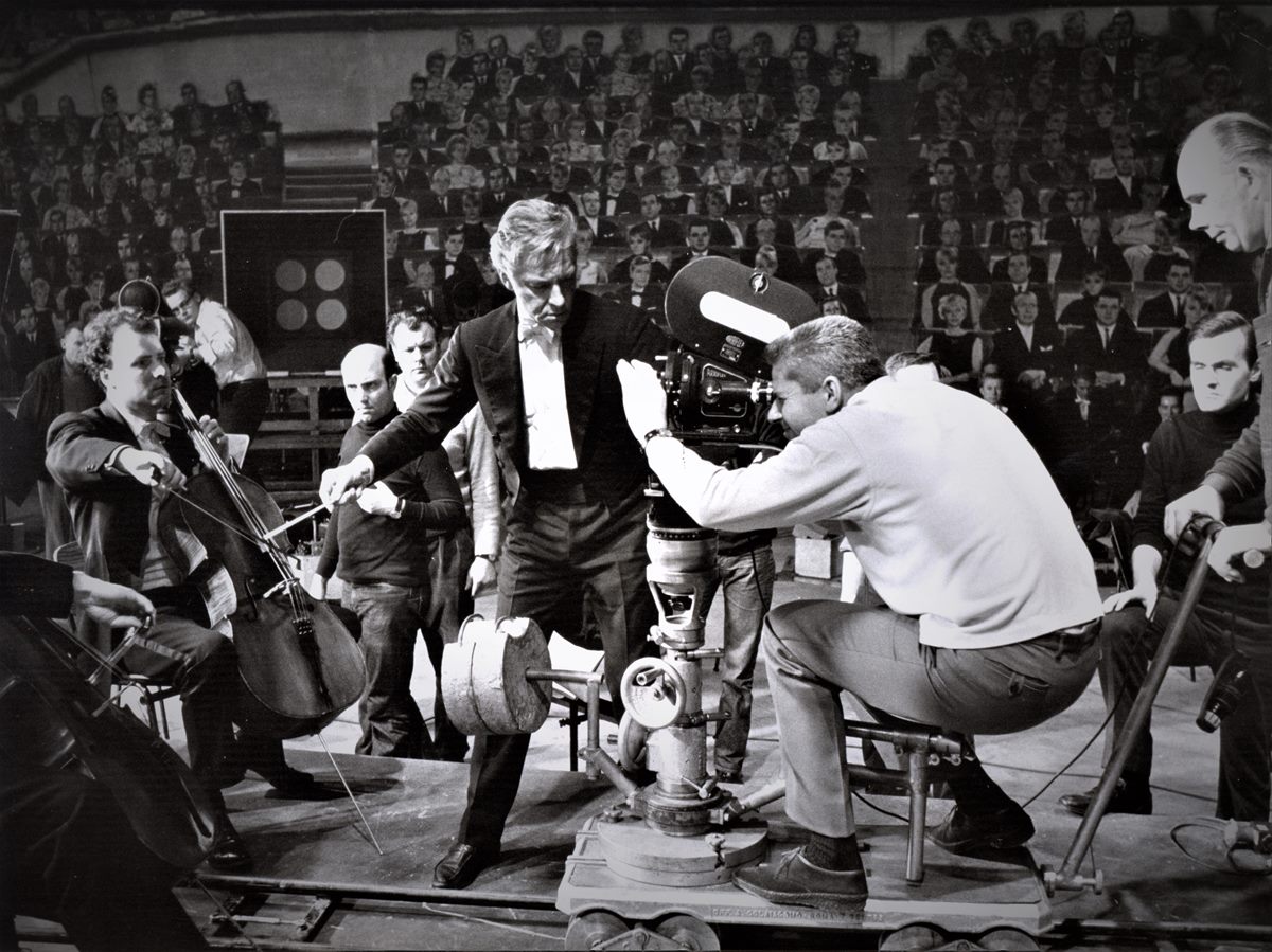 Karajan vor der Kamera