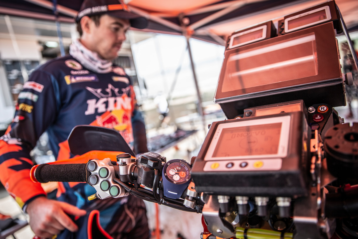 Matthias Walkner bei der Rallye Dakar 2019 mit Ice-Watch