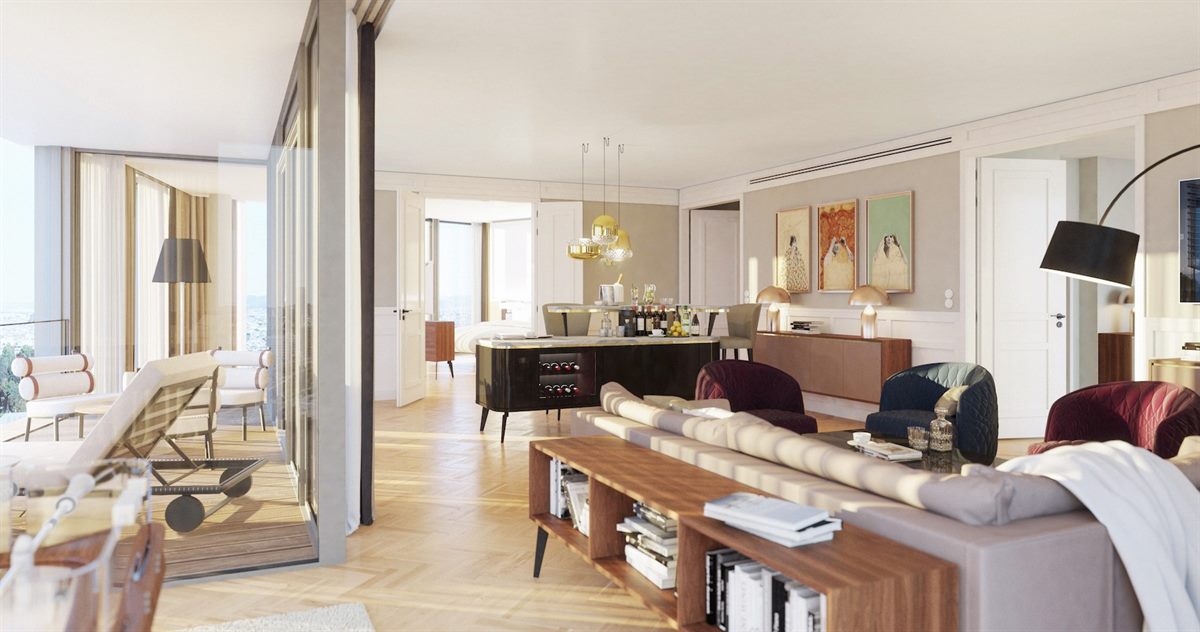 Penthouse Suite im ANdAZ Vienna Am Belvedere (Rendering)
