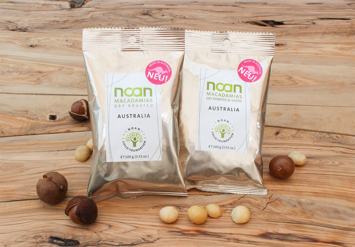 NEU: Die NOAN Macadamia-Nüsse in den Sorten geröstet und geröstet & gesalzen