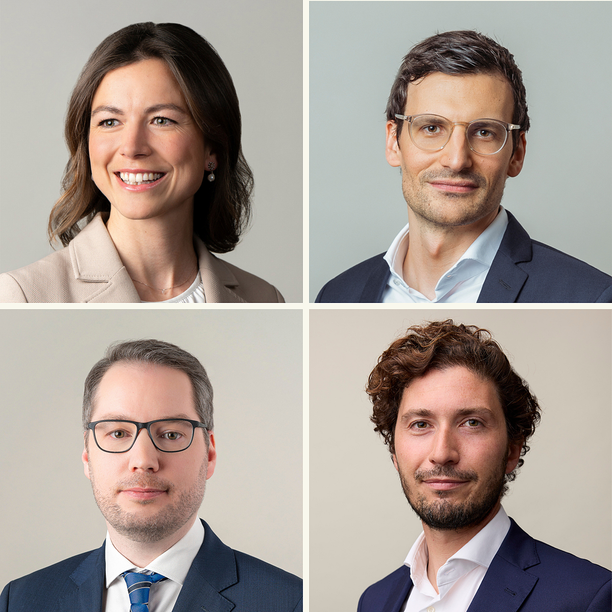 Partnerin Anna Kohlmaier (Wien, Dispute Resolution), Partner Lukas Treichl (Wien und München, Global Transaction & Co-Head Lab), Counsel Matthias Hofer (Wien, Dispute Resolution), Counsel Noël Zamani (Wien, Global Transactions)