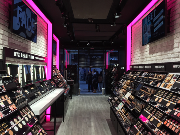 Beispiel für Store von NYX Professional Makeup im Donau Zentrum 