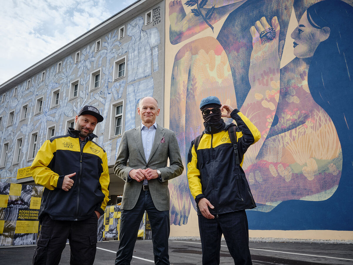 v.l.n.r.: JahOne, Walter Oblin und Spidertag