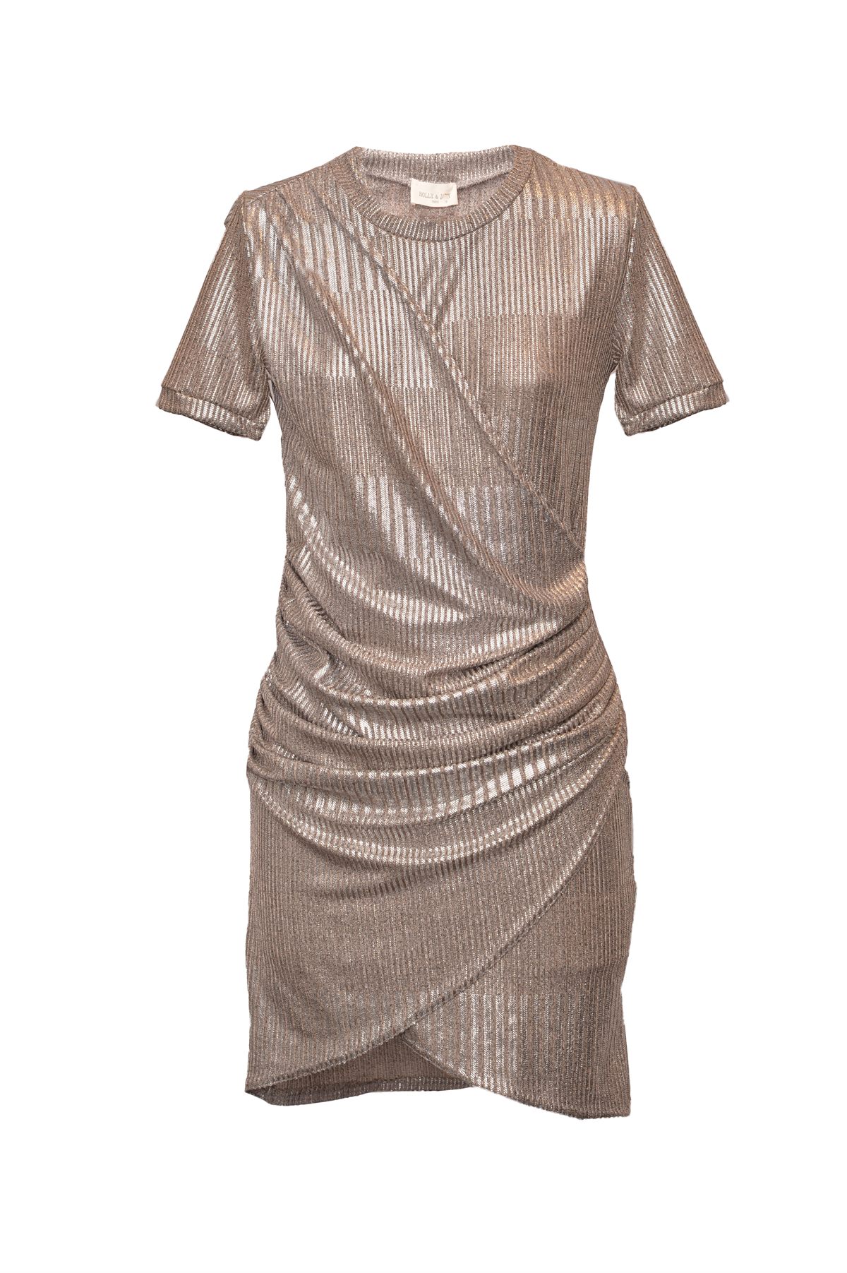 Sterngasse 4-The Fashion Deli_gerafftes Metallic-Kleid_EUR 279