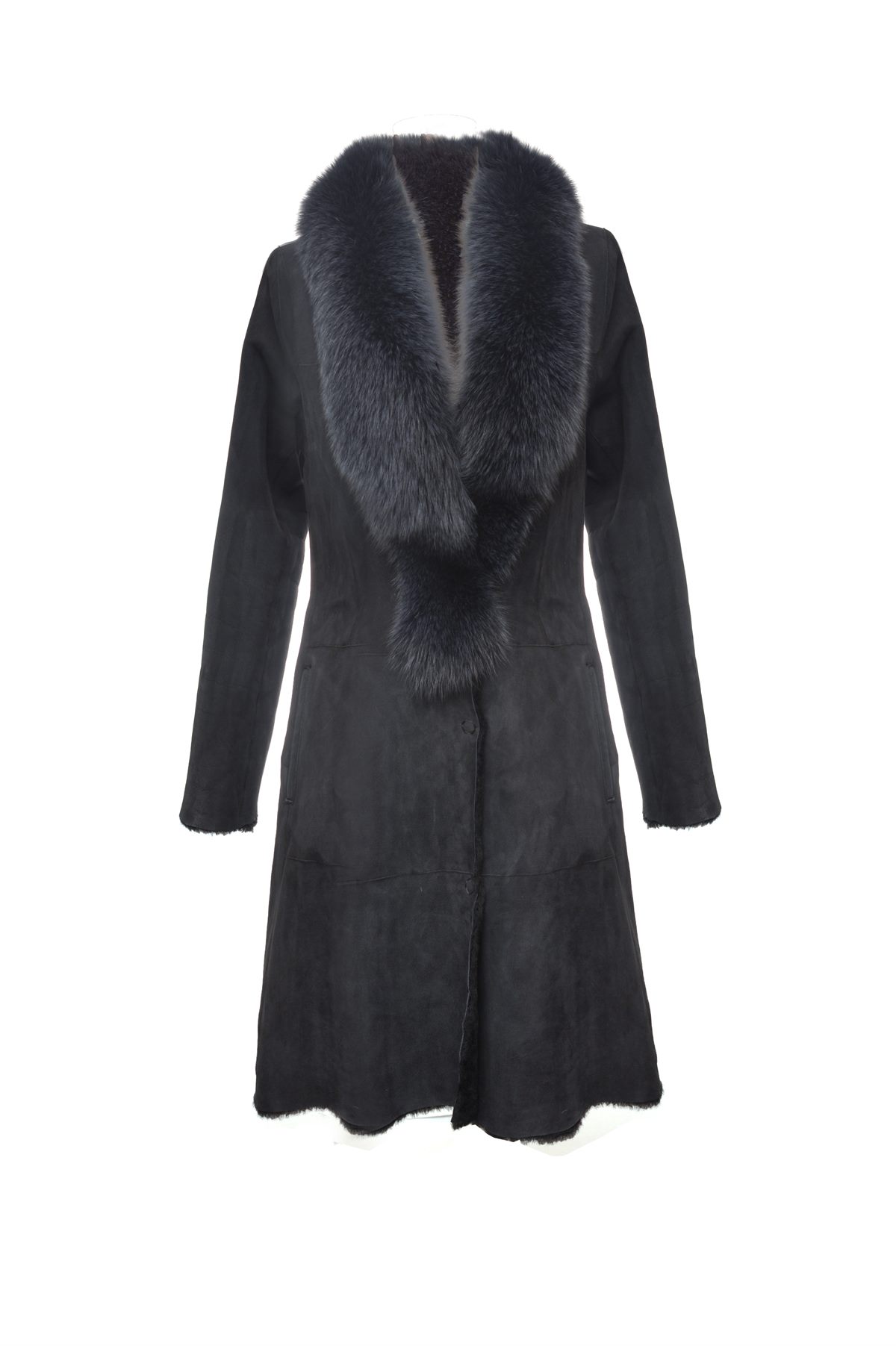 Sterngasse 4_FURRY_Coat Lambskin - Blue Fox_E1680,00
