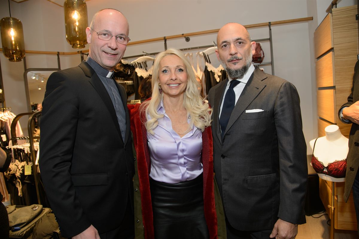 Palmers_Shopopening Petersplatz_Toni Faber, Uschi Fellner, Marc Wieser