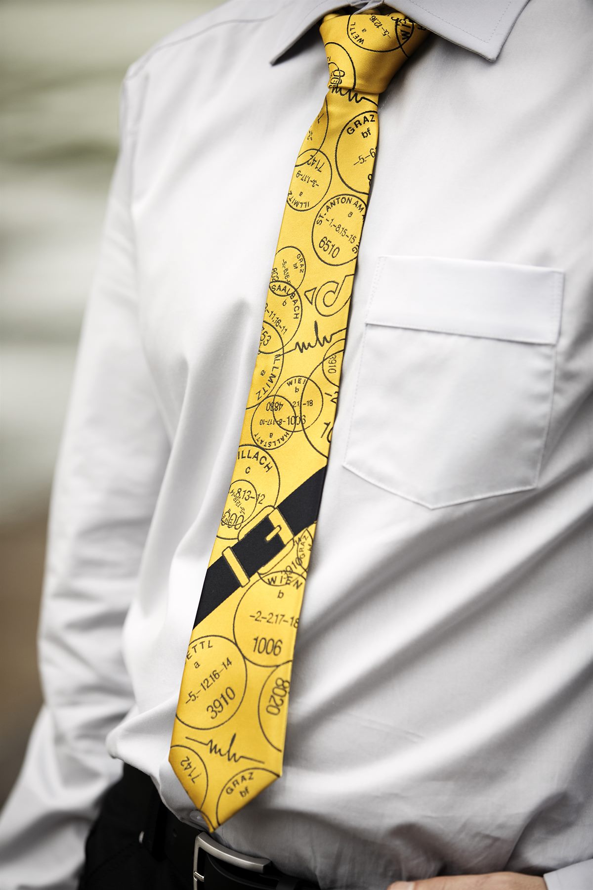 POST AG_Neue Uniformen_Detail Herren Krawatte