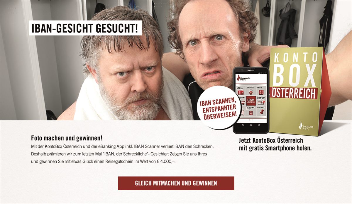 IBAN Gesicht gesucht