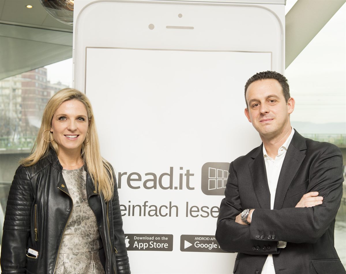 Annabel Loebell, Geschäftsführerin LOEBELL NORDBERG, und Jörg Braun, Managing Director read.it