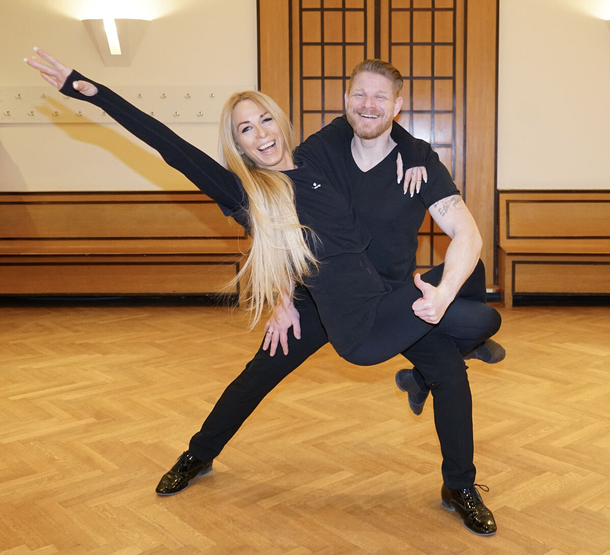 Tänzerin Yvonne Rueff mit Partner Stefan Poandl