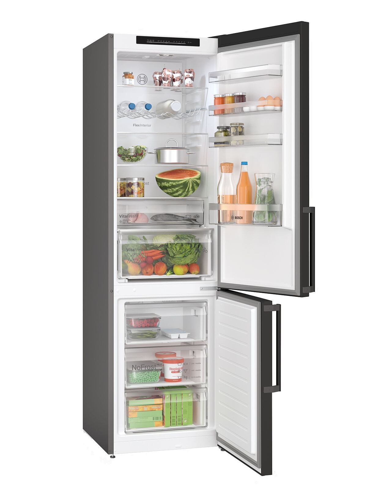 Bosch Green Collection  Kühlgefrierkombination, hergestellt aus mehr als mehr als 30 % recycelten Materialien