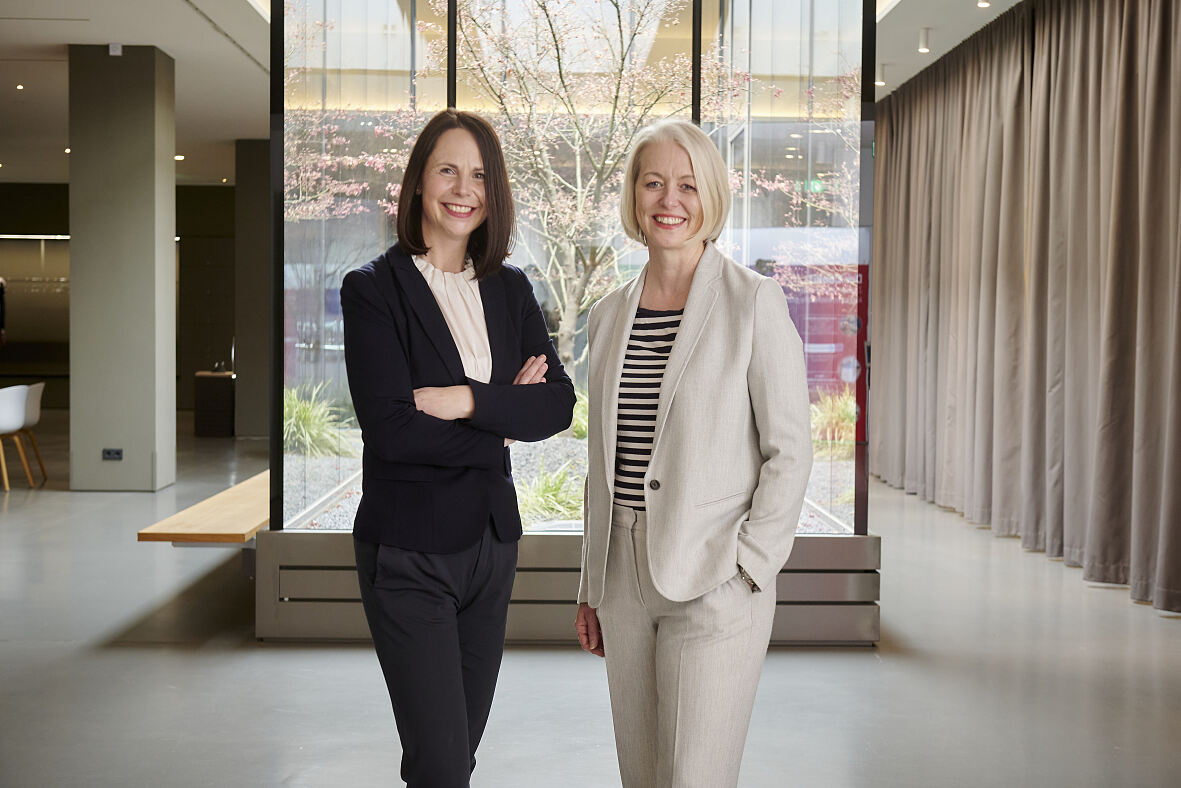 Ulrike Pesta, Geschäftsführerin und Alexandra Dietmair, kaufmännische Geschäftsführerin der BSH Österreich