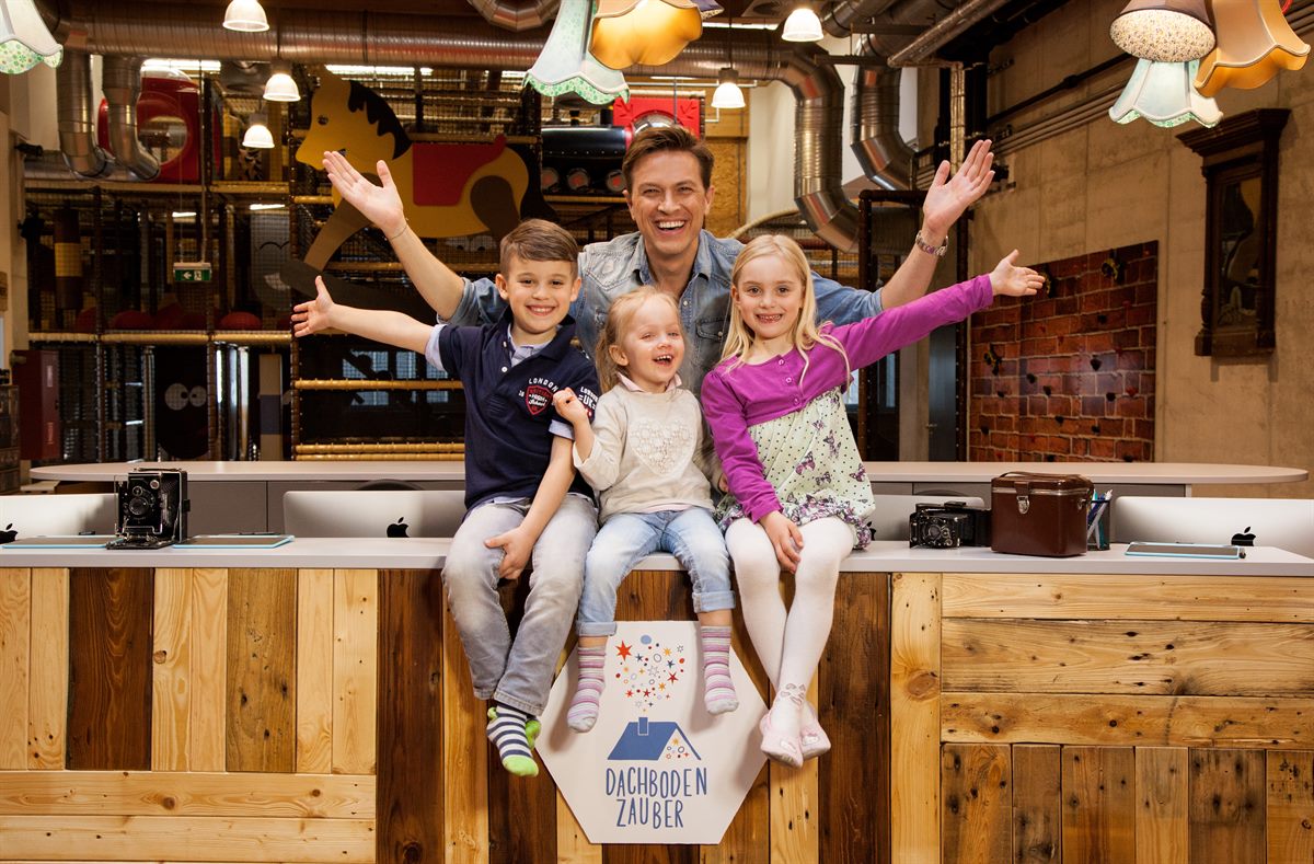 Robert Steiner mit Kids