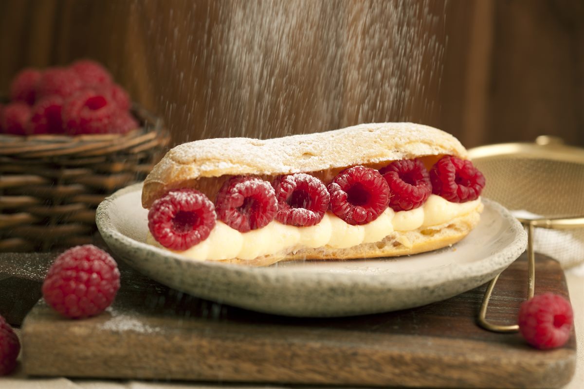 Café Am Hof: Himbeer-Eclair