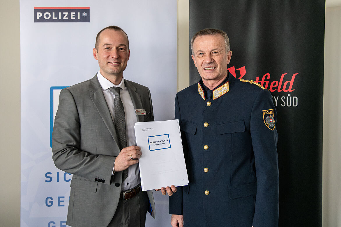 Westfield Shopping City Süd schließt Sicherheitspartnerschaft mit LPD Niederösterreich 