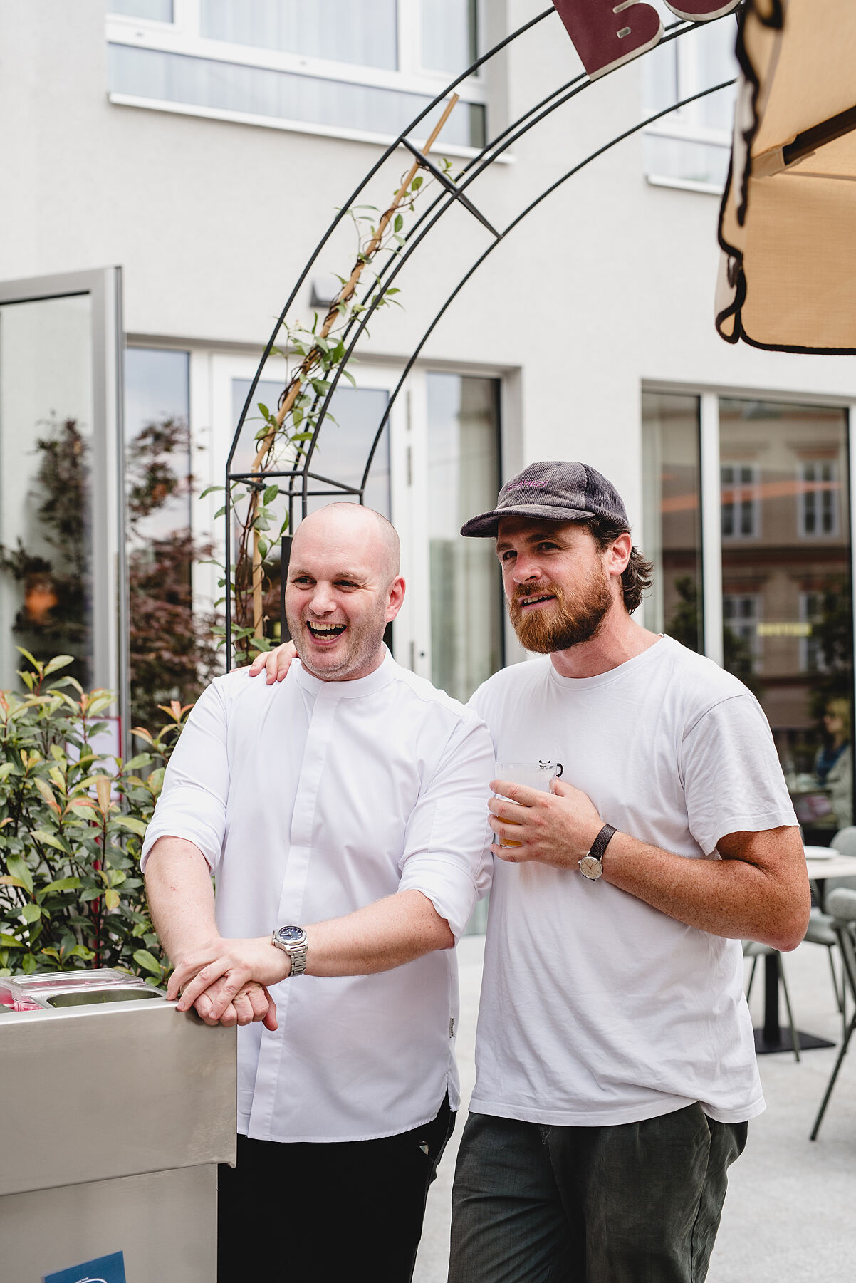 Bouvier-Küchenchef Dieter Stamminger (li) und X.O Co-Gründer Benjamin Hofer