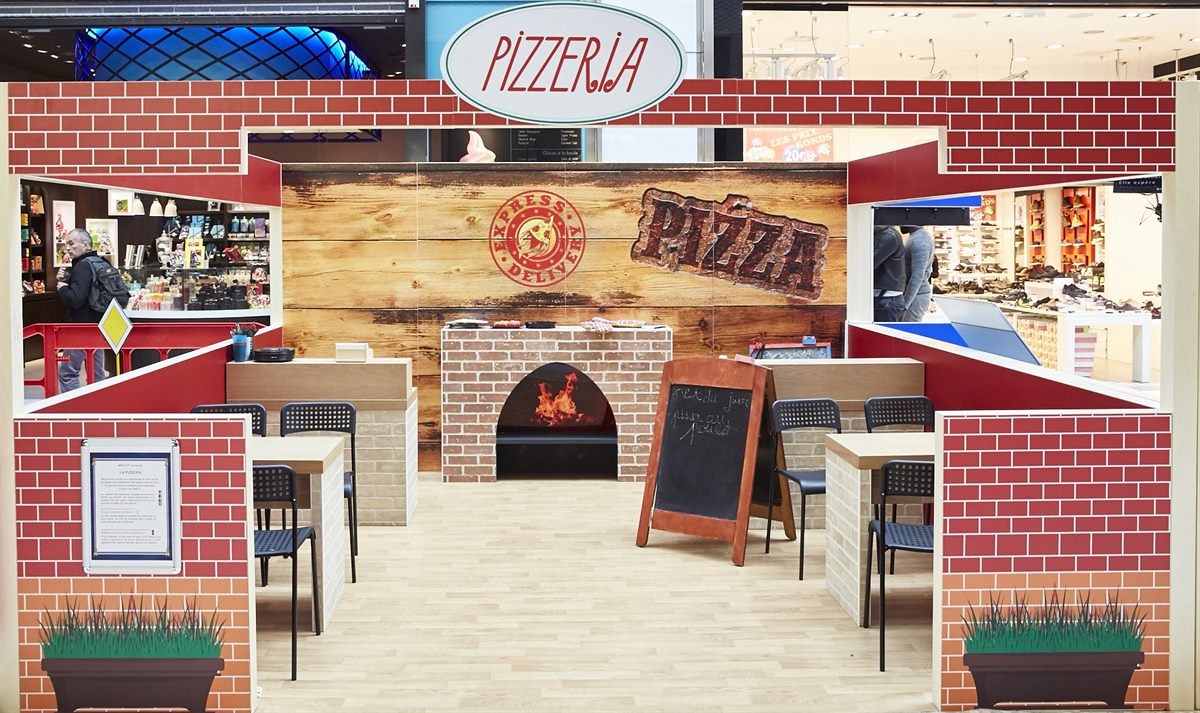 Die Pizzeria in der Mini-City für die kleinen Pizzabäcker 