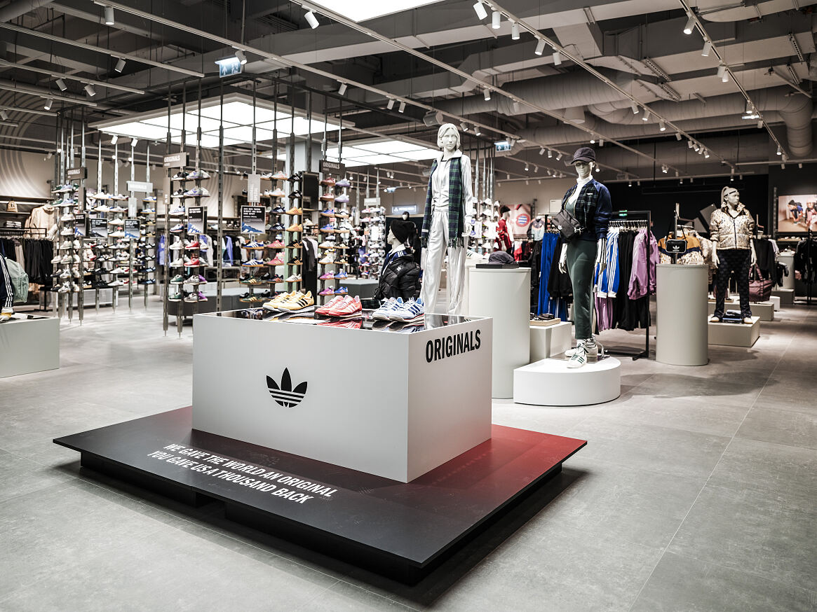 New adidas Store at Westfield Shopping City Süd