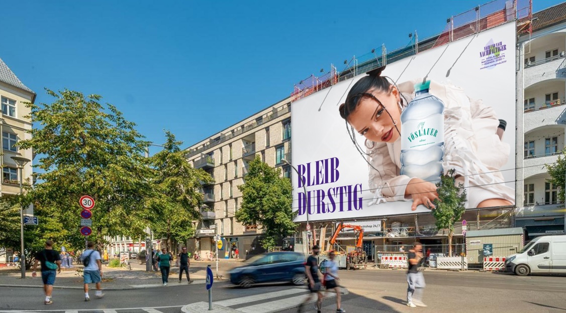 Vöslauer stärkt Markenpräsenz mit neuer Kampagne „Bleib durstig“ in Deutschland
