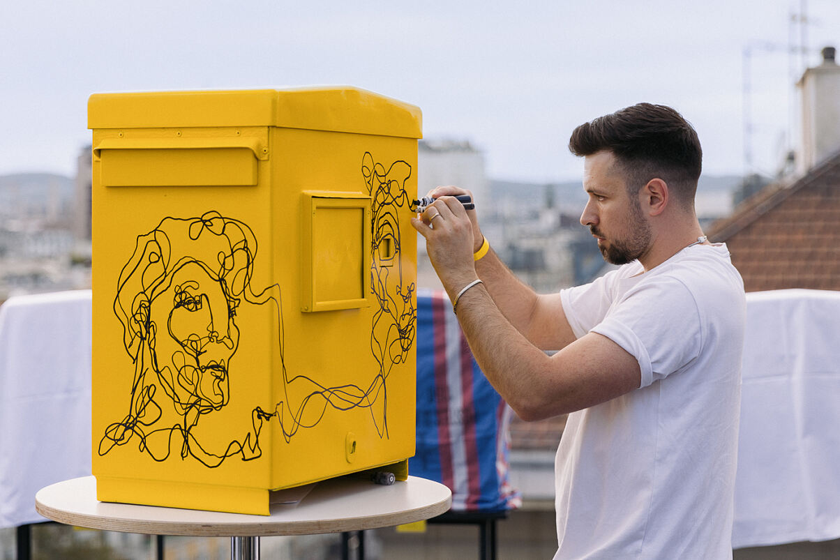 Live Art Performance von Künstler Martin Tardy