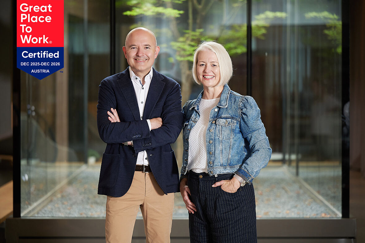 v.l.n.r.: Andreas Diepold, Geschäftsführer BSH Österreich, Alexandra Dietmair, Geschäftsführerin BSH Österreich